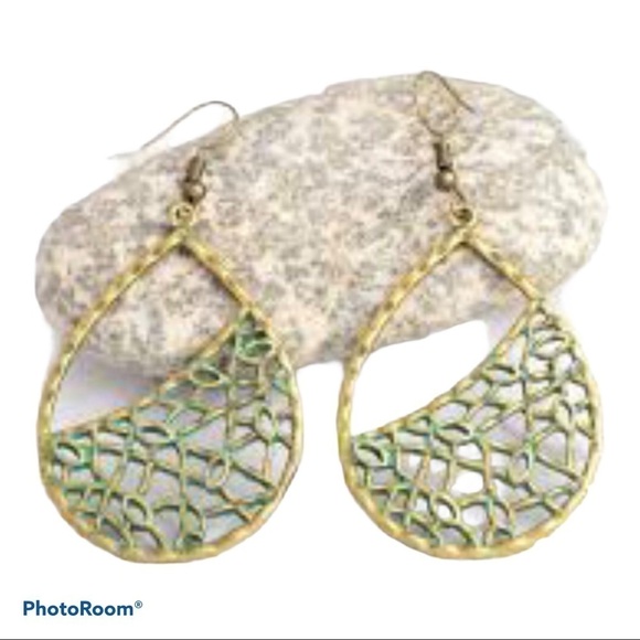 Bronze Boho Dangle Earrings - Picture 1 of 4